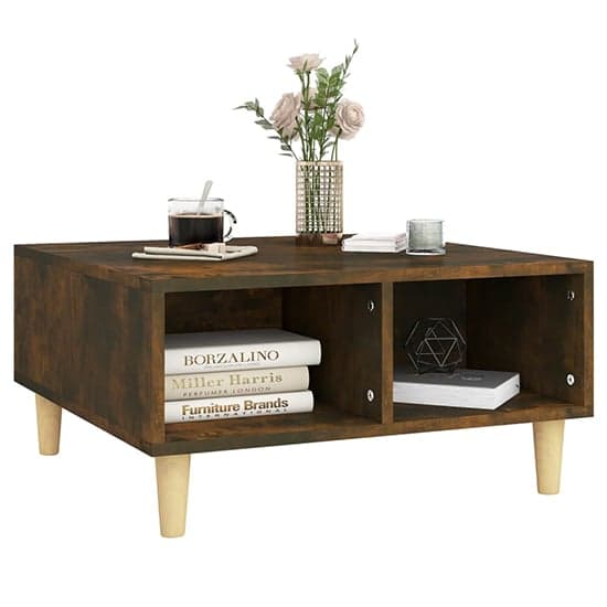 Riye Wooden Coffee Table With 2 Shelves In Smoked Oak_2