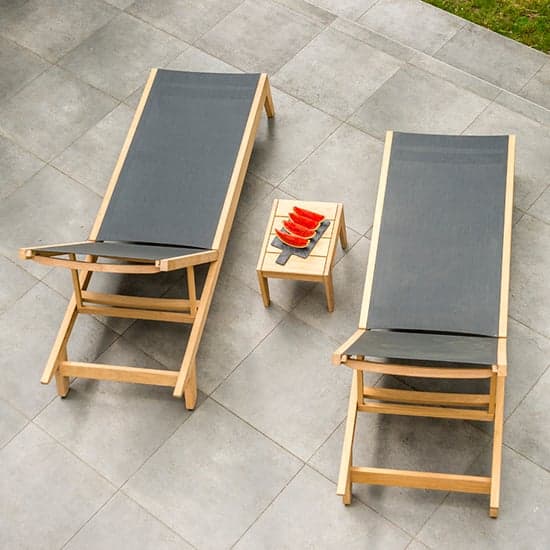 Robalt Outdoor Wooden Adjustable Sling Sun Bed In Natural_3