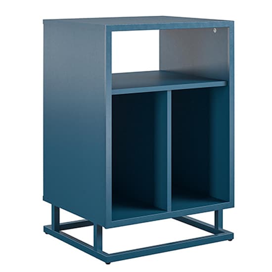 Rockingham Wooden Turntable Bookcase In Blue_3