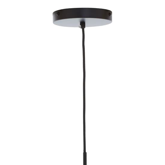 Rocklin Clear Glass Shade Pendant Ceiling Light In Black_3