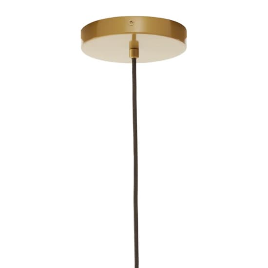 Rocklin Clear Glass Shade Pendant Ceiling Light In Gold_4