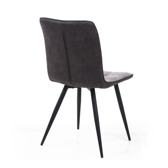 Rizhao Light Grey Suede Effect Dining Chair In A Pair_2