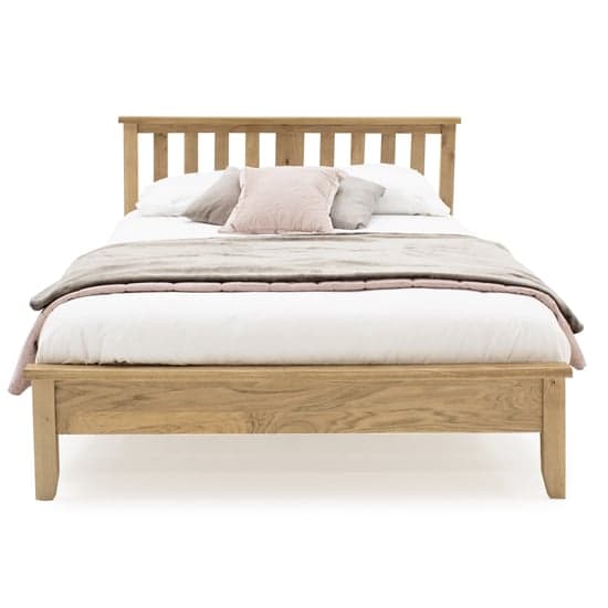 Romero Low Footboard Wooden Double Bed In Natural_2