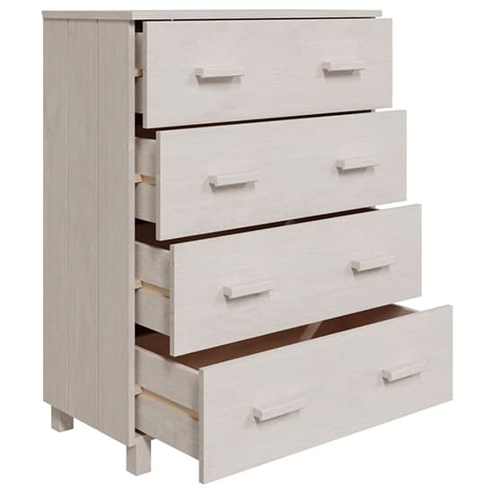 Ronen Pine Wood Chest Of 4 Drawers In White_5