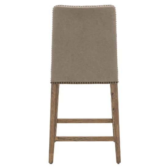 Roselle Cement Grey Fabric Bar Chairs With Oak Legs In Pair_5