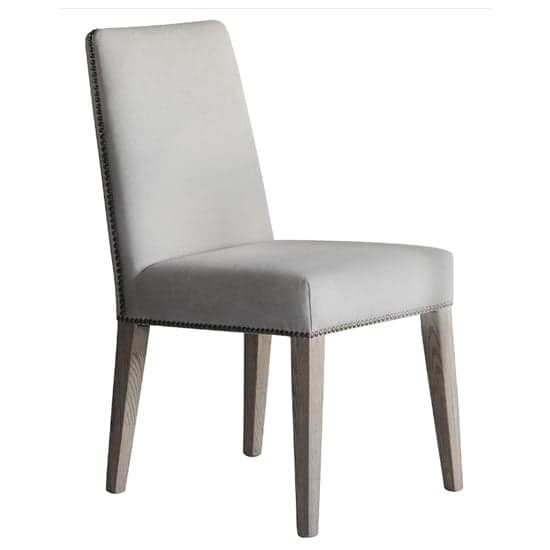 Roselle Cement Linen Fabric Dining Chairs In Pair_2