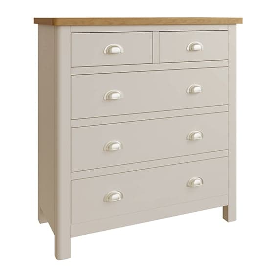 Rosemont Wooden Chest Of 5 Drawers In Dove Grey_2