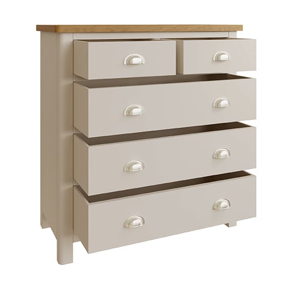 Rosemont Wooden Chest Of 5 Drawers In Dove Grey_3