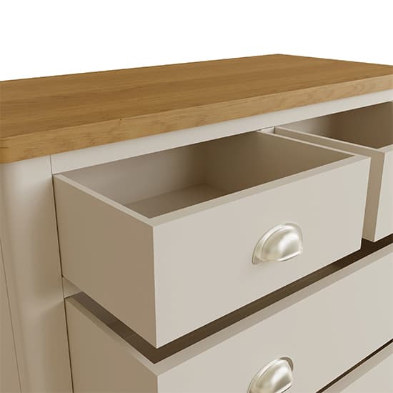 Rosemont Wooden Chest Of 5 Drawers In Dove Grey_5