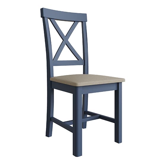 Rosemont Wooden Dining Chair In Dark Blue_2