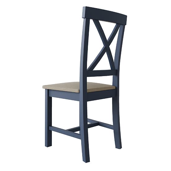 Rosemont Wooden Dining Chair In Dark Blue_4