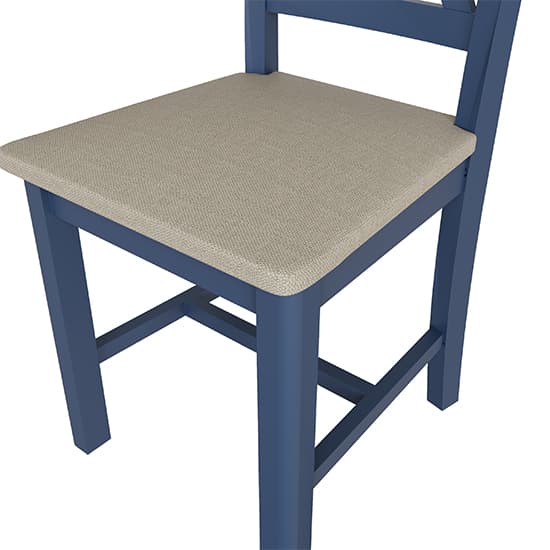 Rosemont Wooden Dining Chair In Dark Blue_5