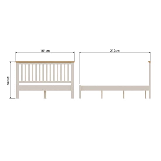 Rosemont Wooden King Size Bed In Dove Grey_6