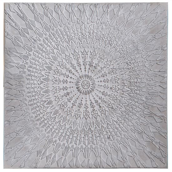 Rosina Textured Canvas Wall Art In Distressed White_2
