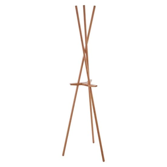 Rosta Bamboo Wooden Coat Stand In Natural_1
