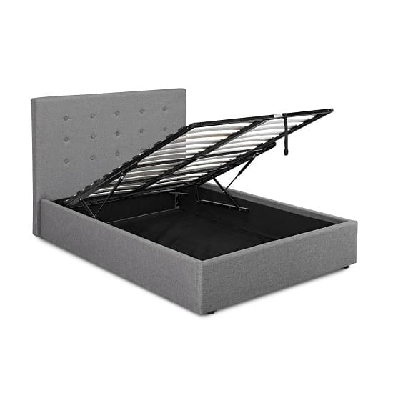 Lowick Double Storage Bed In Upholstered Grey Fabric_2