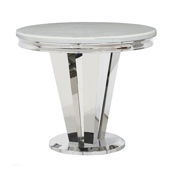 Rouen Marble Dining Table Large Round In White_1