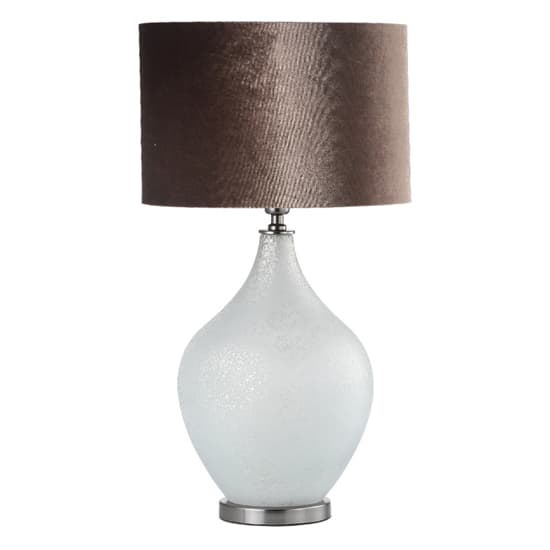 Rovigo Mocha Velvet Shade Table Lamp With Silver Glass Base_2