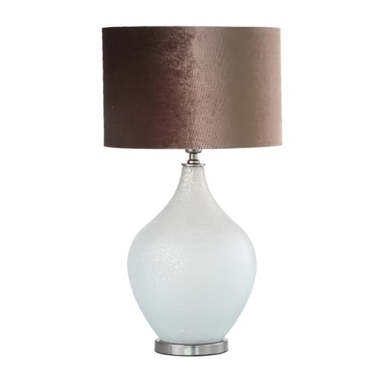 Rovigo Mocha Velvet Shade Table Lamp With Silver Glass Base_4