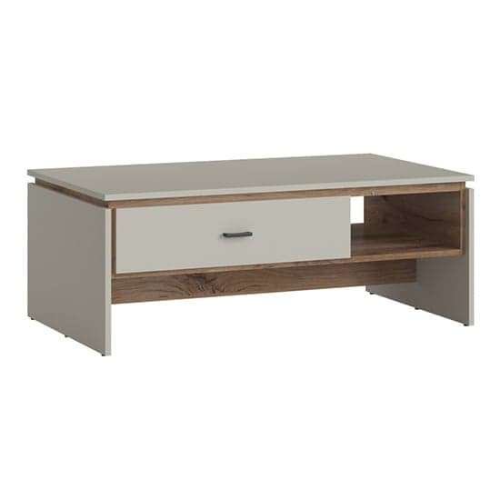 Royse Wooden Coffee Table With 1 Drawer In Grey And Oak_1