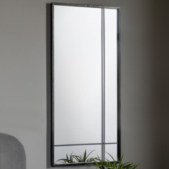 Ruzizi Rectangular Wall Mirror In Black Frame Furniture in Fashion