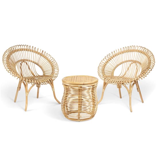 Rybnik Rattan Bistro Set With 2 Suzano Natural Chairs_3