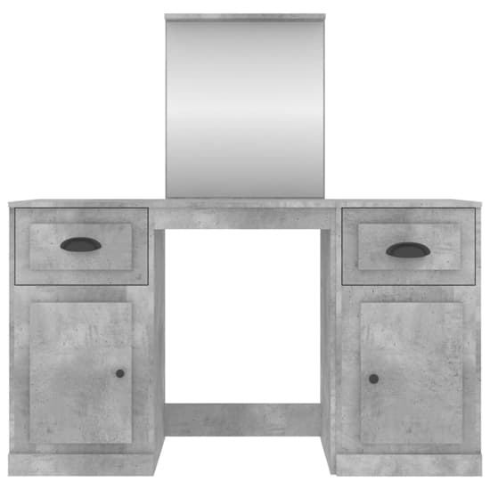 Ryker Wooden Dressing Table With Mirror In Concrete Effect_4