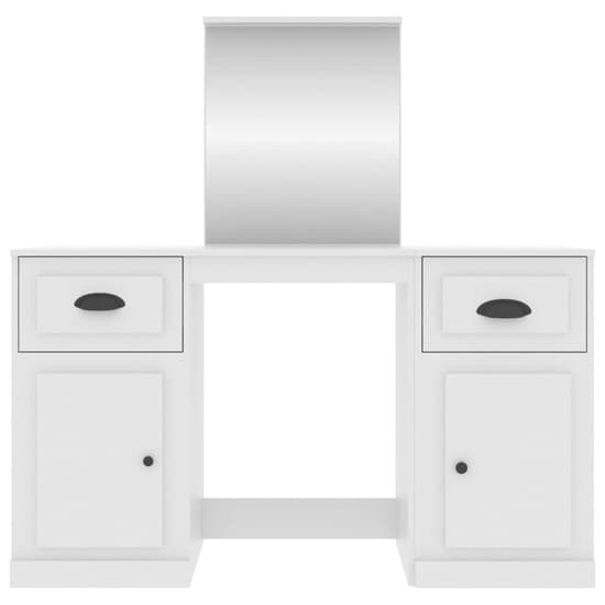 Ryker Wooden Dressing Table With Mirror In White_5