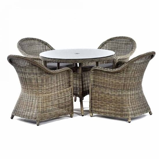 Ryker Outdoor Rattan Armchair In Brown Weave_2