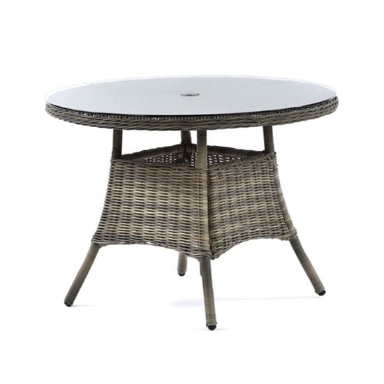 Ryker Outdoor Rattan Round Dining Table And 4 Armchairs_4