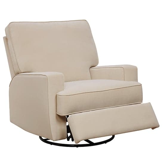 Rylie Fabric Swivel And Gliding Recliner Chair In Beige_2