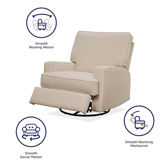 Rylie Fabric Swivel And Gliding Recliner Chair In Beige_3