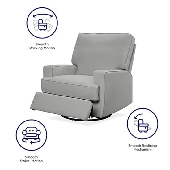 Rylie Fabric Swivel And Gliding Recliner Chair In Grey_4