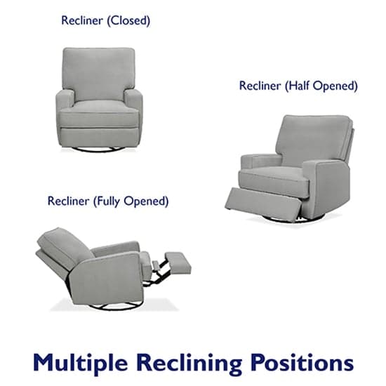Rylie Fabric Swivel And Gliding Recliner Chair In Grey_5