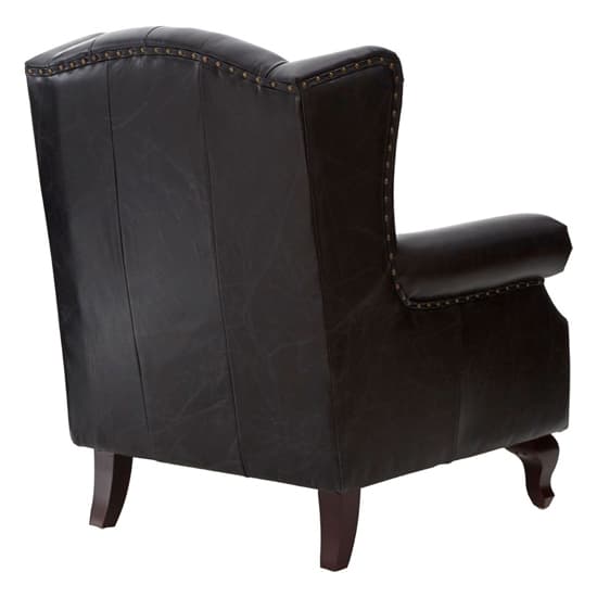 Sadalmelik Upholstered Leather Scroll Armchair In Black_4