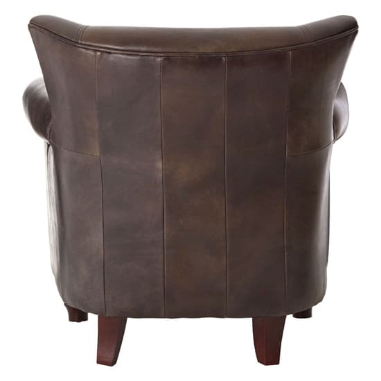Sadalmelik Upholstered Leather Scroll Armchair In Dark Grey_4