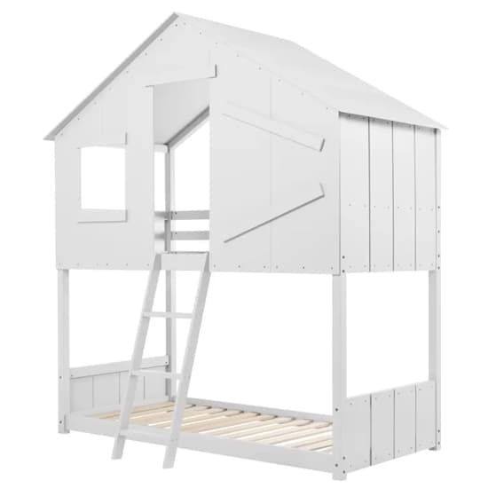 Safaris Wooden Bunk Bed In White_3