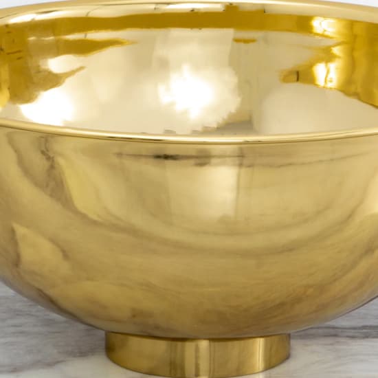 Saginaw Mirrored Decorative Bowl In Polished Gold_3