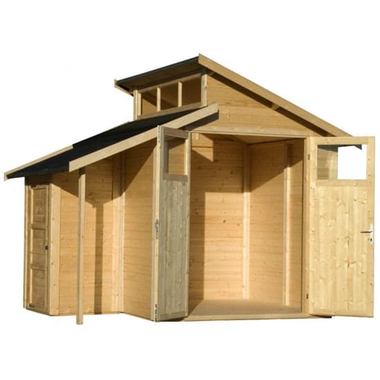 Saham Wooden 7x10 Shed With Store In Unpainted Natural_2
