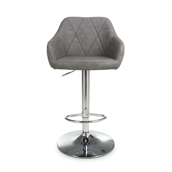Salta Charcoal Leather Effect Bar Stools In Pair_5