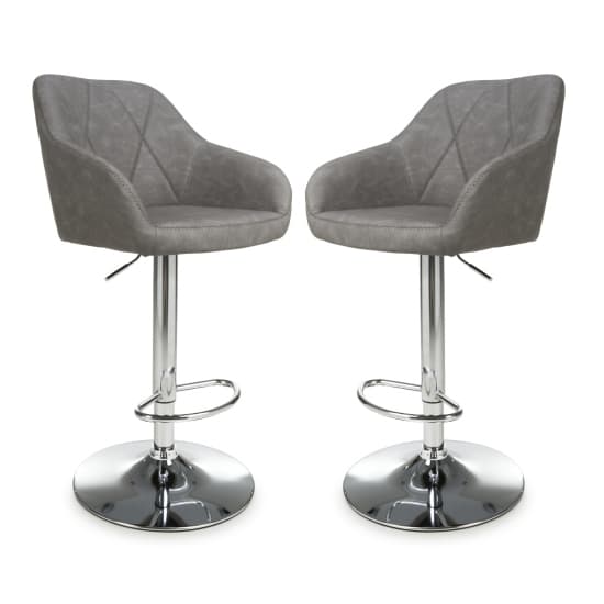 Salta Charcoal Leather Effect Bar Stools In Pair_1