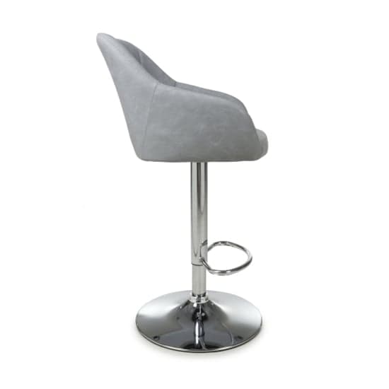 Salta Light Grey Leather Effect Bar Stools In Pair_4
