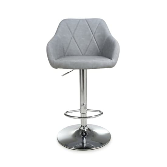 Salta Light Grey Leather Effect Bar Stools In Pair_5