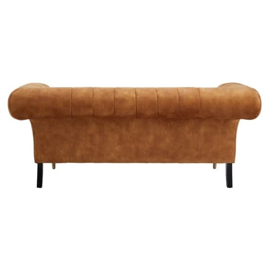 Salta Velvet 2 Seater Sofa In Gold With Pointed Legs_4