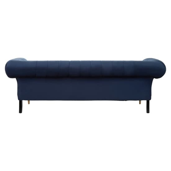Salta Velvet 3 Seater Sofa In Midnight Blue With Pointed Legs_4
