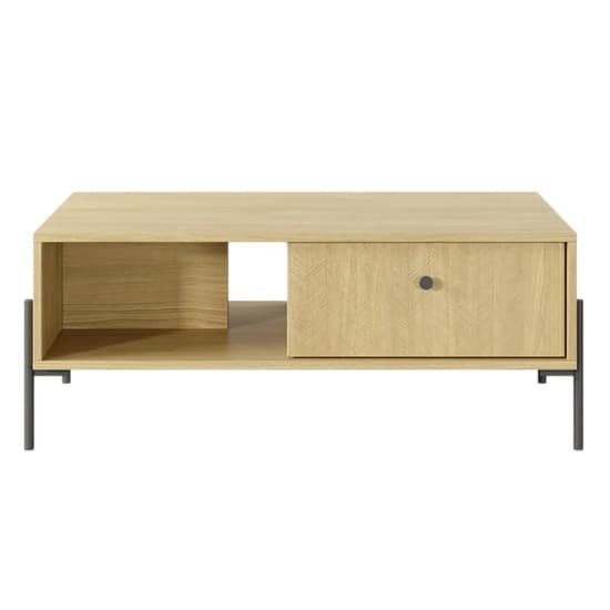 Salta Wooden Coffee Table With 2 Drawers In Salta Oak_3