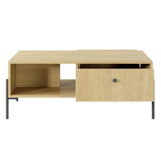 Salta Wooden Coffee Table With 2 Drawers In Salta Oak_4