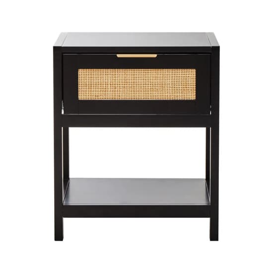 Salta Wooden Side Table With 1 Drawer In Black_1