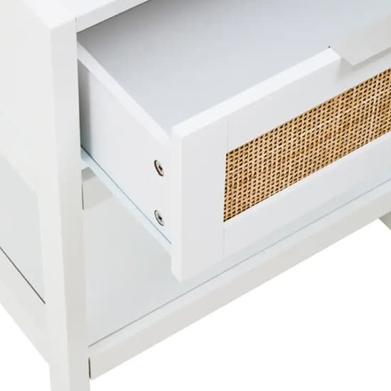 Salta Wooden Side Table With 1 Drawer In White_5