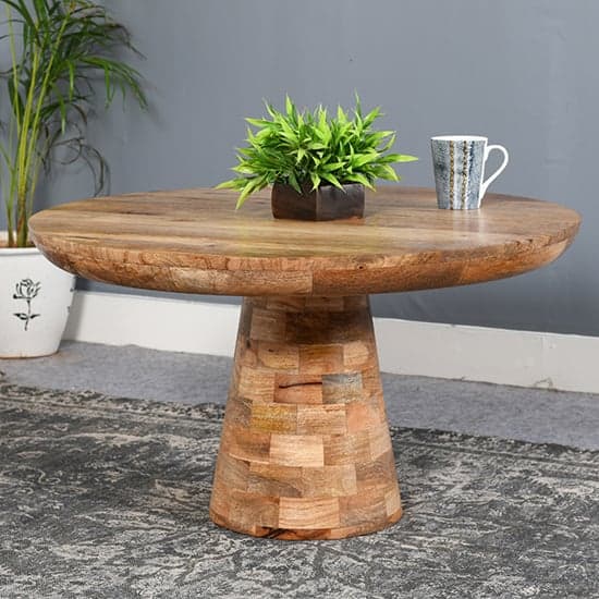 Salter Solid Mangowood Coffee Table Mushroom Style In Rough Swan_1